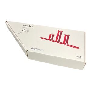 Gustaf Westman x IKEA STRALA LED Candelabra Table Lamp, Metal Red, Dimmable, NEW